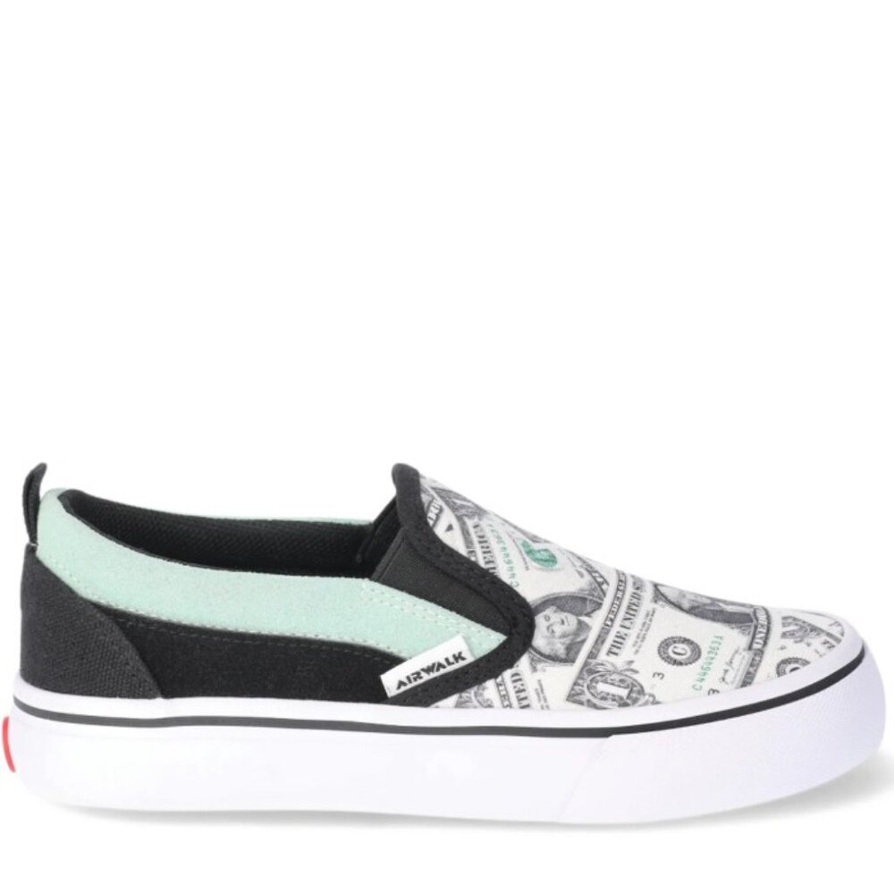 NEW Airwalk Boys Dollar Bill Sli-On Sneakers - Shoe Size 5.0 - Picture 2 of 12
